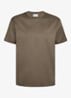 Luxury T-shirt met stretch - Taupe