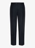 Regular fit chino in kasjmierblend - Donkerblauw