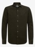 Regular fit overhemd van corduroy - Donkergroen