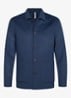Regular fit overshirt van wol met opgestike zakken - Blauw