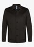 Regular fit overshirt van wol met opgestike zakken - Donkerbruin
