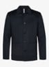 Regular fit overshirt van wol met opgestike zakken - Donkerblauw