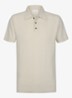 Regular fit polo met structuur - Gebroken wit
