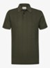 Regular fit polo met structuur - Donkergroen
