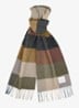 Sjaal van lamswol met ruitdessin - Beige