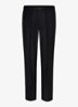 Slim fit chino in wolblend - Zwart