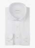 Slim fit overhemd in linnenblend - Wit