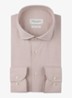 Slim fit overhemd in linnenblend - Roze