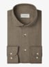 Slim fit overhemd - Bruin