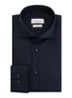 Strijkvrij slim fit overhemd - Donkerblauw