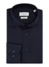 Strijkvrij slim fit overhemd - Donkerblauw