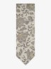 Stropdas van zijde met bloemenprint - Beige