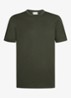 T-shirt met ronde hals - Donkergroen