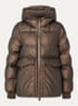 Alta A-Line pufferjack met capuchon - Zilver