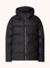 Alta puffer jack met capuchon en steekzakken - Zwart