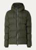Alta puffer jack met capuchon en steekzakken - Bronsgroen