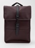 Mini W3 rugzak met 15 inch laptopvak en waterafstotende coating - Bordeauxrood