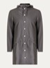 Regenjas met capuchon en klepzakken - unisex - Grijs