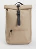 Rolltop rugzak met waterafstotende coating - Beige