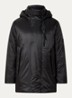 Torna puffer jas met capuchon en ritszakken  - Zwart