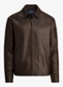 Bayville jack van lamsleer met steekzakken - Bison Brown / Bruin