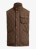 Beaton gewatteerde utility bodywarmer met opgestikte zakken - Nutmeg Brwn / Bruin