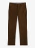 Bedford straight fit chino met stretch - Donkerbruin