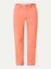 Bedford straight fit stretch chino broek - Deep Mango / Zalmroze
