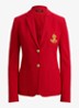 Blazer van piqué katoen met metallic logoborduring - Cruise Red / Rood