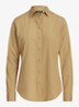 Blouse met logoborduring - Birch Tan / Beige