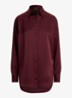 Blouse van satijn - Dark Garnet / Bordeauxrood