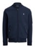Bomberjack met klepzakken en logoborduring - Aviator Navy / Donkerblauw