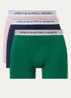 Boxer met logoband in 3-pack - Donkergroen