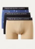 Boxershorts met logoband in 3-pack - Zand