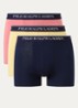 Boxershorts met logoband in 3-pack - Zalmroze