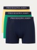 Boxershorts met logoband in 3-pack - Royalblauw