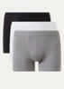 Boxershorts met logoband in 3-pack - Zwart