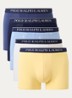Boxershorts met logoband in 5-pack - Beige