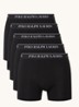 Boxershorts met logoband in 5-pack - Zwart