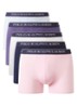 Boxershorts met logoband in 5-pack - Roze