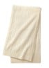 Cable plaid 150 x 150 cm - Creme