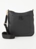 Cameryn crossbodytas van leer met afneembare schouderriem - Zwart
