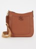 Cameryn crossbodytas van leer met afneembare schouderriem - Oranjerood