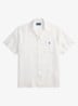 Classic fit overhemd van linnen met borstzak - White / Wit
