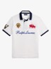 Classic fit polo met logoborduring - White / Wit