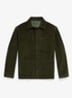 Corduroy utility overshirt - Olijfgroen