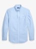 Custom fit garment-dyed Oxford overhemd - Chambray Blue / Blauw