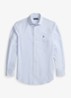 Custom fit geruit stretchpoplin overhemd - White Harbor Island