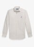 Custom fit geruit stretchpoplin overhemd - White Chocolate Brown / Bruin