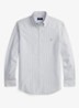 Custom fit gestreept Oxford overhemd - 6636A NAVY WHITE-ZYEG